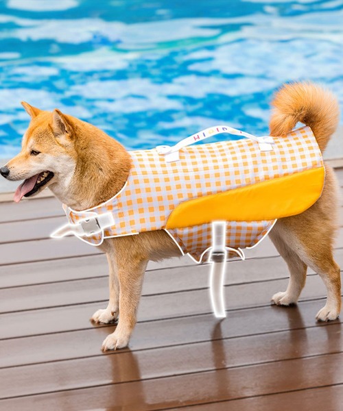 aimoha（アイモハ）の「強浮力　犬用ライフベスト（ペットウェア・レディース・ブルー/イエロー・X-LARGE/MEDIUM/XX-LARGE/SMALL/X-SMALL/LARGE）」の12枚目の写真