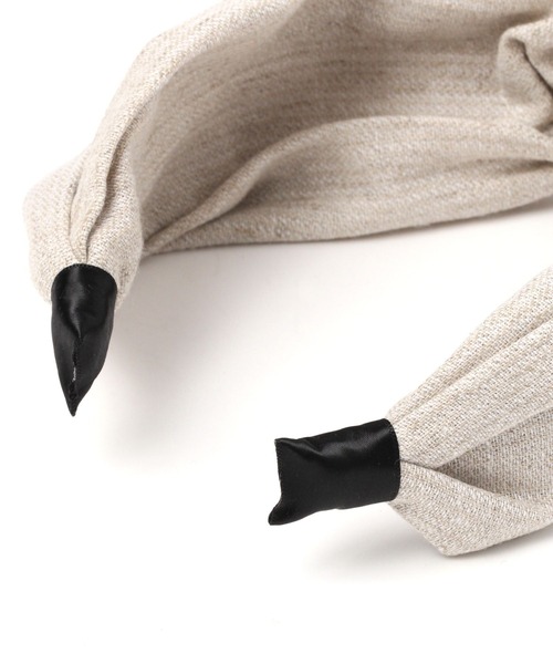 studio CLIP(スタディオクリップ)の「リネン混カチューシャ(カチューシャ・レディース・グレー/ベージュ・FREE)」の5枚目の写真