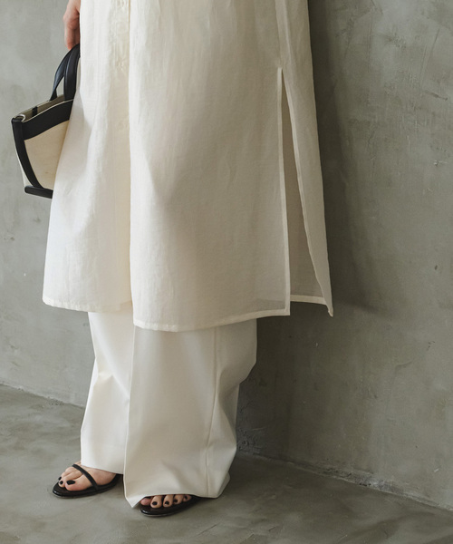 Noble（ノーブル）の「ロングシアーシャツワンピース（ワンピース