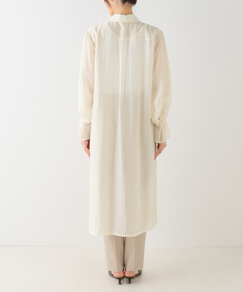 Noble（ノーブル）の「ロングシアーシャツワンピース（ワンピース