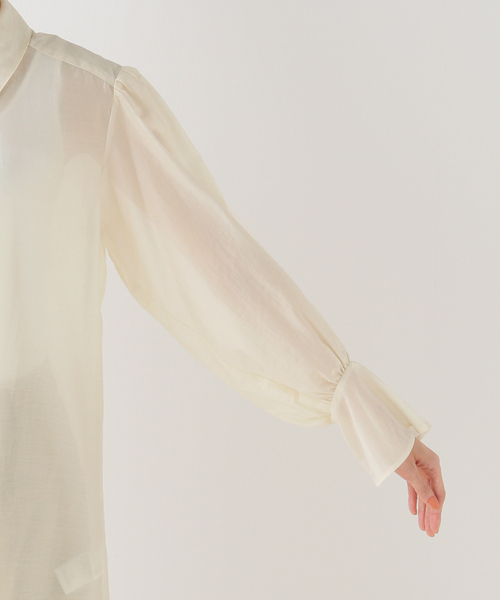 Noble（ノーブル）の「ロングシアーシャツワンピース（ワンピース
