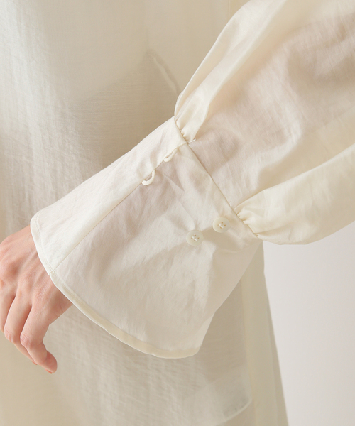 Noble（ノーブル）の「ロングシアーシャツワンピース（ワンピース