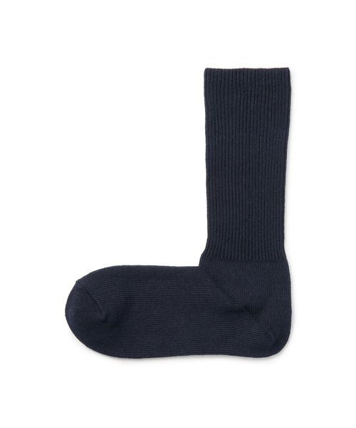 無印良品（ムジルシリョウヒン）の「足なり直角　履き口やわらか　リブ編み厚手靴下（無地／婦人）（ソックス/靴下・レディース・ブラウン系1/アイボリー/オフホワイト/ブラウン/ネイビー系/グレー/マスタード/ボルドー/ブラック/ダークグレー・21-23cm/23-25cm）」の9枚目の写真