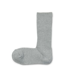 無印良品 | 足なり直角　履き口やわらか　リブ編み厚手靴下（無地／婦人）(ソックス/靴下)