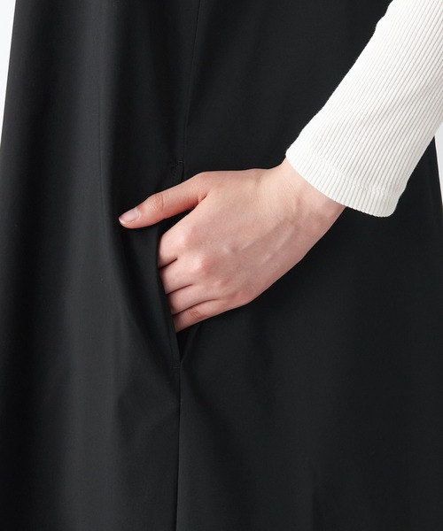 無印良品（ムジルシリョウヒン）の「乾きやすいブロードキャミソールワンピース（ワンピース・レディース・ダークブラウン/ブラック・XXL/S/L/XS/M/XL）」の8枚目の写真