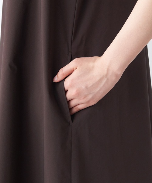 無印良品（ムジルシリョウヒン）の「乾きやすいブロードキャミソールワンピース（ワンピース・レディース・ダークブラウン/ブラック・XXL/S/L/XS/M/XL）」の16枚目の写真