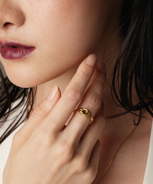 CENE（セネ）の「【CENE】セネ/ダブルノットリング（リング・レディース・ゴールド/シルバー・#9/#13/#11）」の4枚目の写真