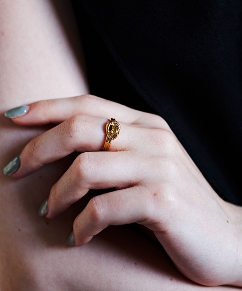 CENE（セネ）の「【CENE】セネ/ダブルノットリング（リング・レディース・ゴールド/シルバー・#9/#13/#11）」の9枚目の写真