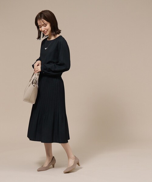 SHOO・LA・RUE（シューラルー）の「◆【セレモニー/通勤】ランダムプリーツワンピース（ワンピース・レディース・ブラック系3/ブラック系5/ブルー系その他5・02/01/05/03/04）」の13枚目の写真