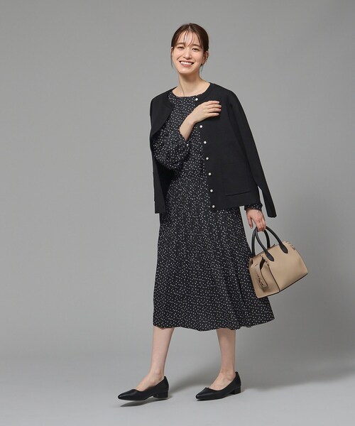 SHOO・LA・RUE（シューラルー）の「◆【セレモニー/通勤】ランダムプリーツワンピース（ワンピース・レディース・ブラック系3/ブラック系5/ブルー系その他5・02/01/05/03/04）」の21枚目の写真