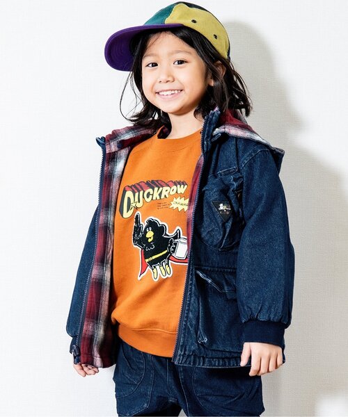 F.O.KIDS（エフオーキッズ）の「TEBURA REVERSIBLE　PARKA　mini（その他アウター・キッズ・ブラック/インディゴブルー/ベージュ・110/120/140/90/150/100/130）」の3枚目の写真