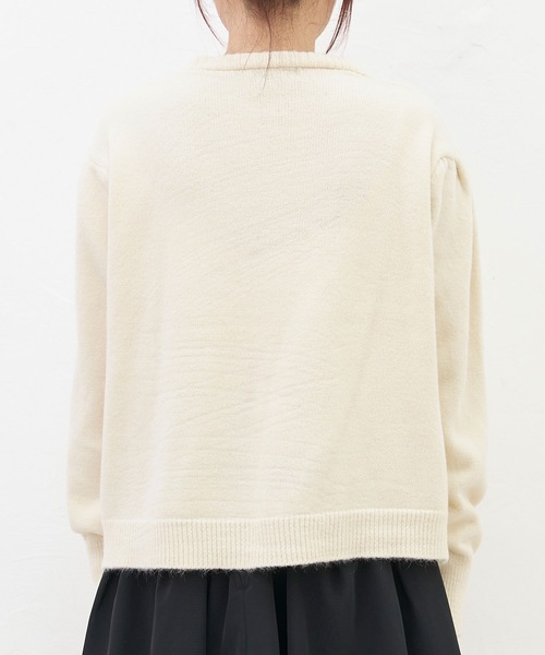 titty＆Co. PETIT（ティティアンドコープティ）の「【titty&Co.PETIT 】リボンニットカーディガン（ニット/セーター・レディース・ホワイト/ピンク・FREE）」の14枚目の写真