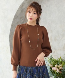 Rose Tiara（ローズティアラ）の「フリルネックリブニットプルオーバー