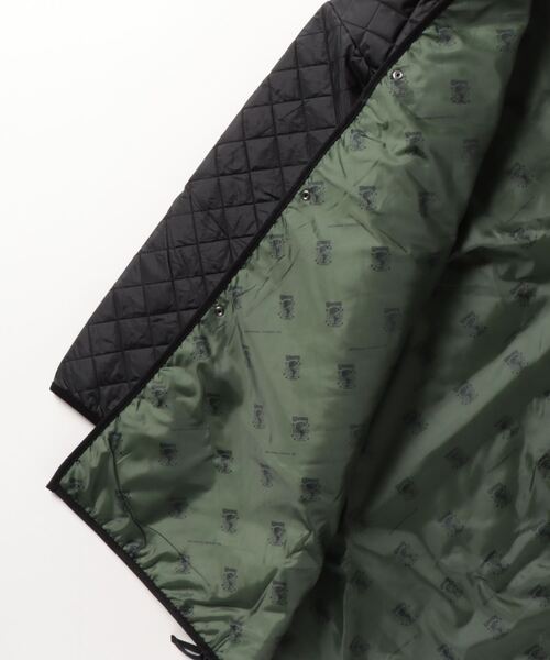 UNIVERSAL OVERALL（ユニバーサルオーバーオール）の「[UNIVERSAL OVERALL/ユニバーサルオーバーオール] 別注 衿コーデュロイ Aラインキルティングコート（ミリタリージャケット・レディース・オリーブ/アイボリー/ブラック・F）」の5枚目の写真