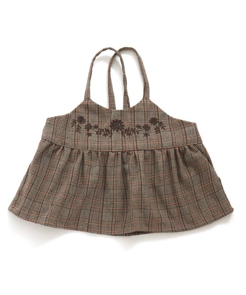 Seraph(セラフ)の「クラフト刺繍2wayサロペット(サロペット/オーバーオール・キッズ・ブラック/ベージュ/ブラウン・110/150/140/130/90/120/100/95/80)」の15枚目の写真