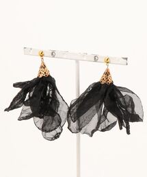 tone | 【charme by pimo 】シフォン　オーガンジー　タッセル　ピアス(MA)(ピアス（両耳用）)