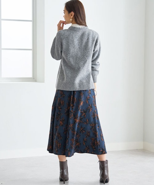 BELLUNA PLUS（ベルーナ）の「多ボタンデザインふんわりカーディガン（カーディガン/ボレロ・レディース・パープル/ベージュ/杢グレー・X-LARGE/LARGE/MEDIUM）」の9枚目の写真