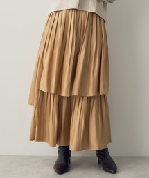 YECCA VECCA | ブライトサテンプリーツスカート(スカート)