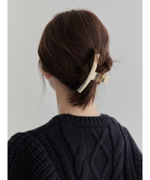 amel（エイメル）の「ゴールドヘアクリップ（バレッタ/ヘアクリップ・レディース・ゴールド・FREE）」の2枚目の写真