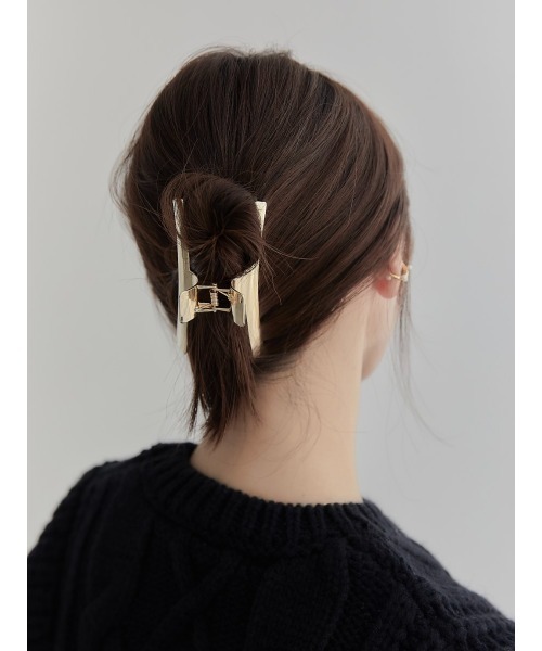 amel（エイメル）の「ゴールドヘアクリップ（バレッタ/ヘアクリップ・レディース・ゴールド・FREE）」の3枚目の写真