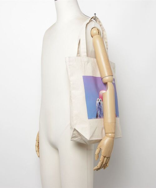 THE BAREFOOT(ベアフット)の「【 PUPPET SUNSUN / パペットスンスン 】 トートバッグ papetto TOTEBAG WNI(トートバッグ・レディース・ナチュラル/ブラック・FREE)」の3枚目の写真