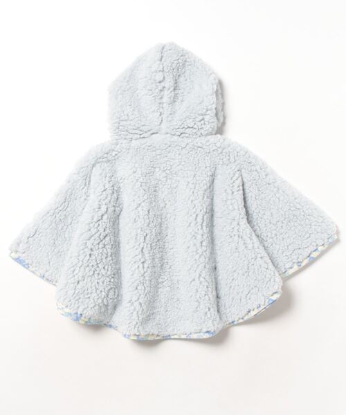 fafa(フェフェ)の「LYOV | ポンチョ(ポンチョ・キッズ・ベージュ/ブルー・MEDIUM/SMALL)」の3枚目の写真