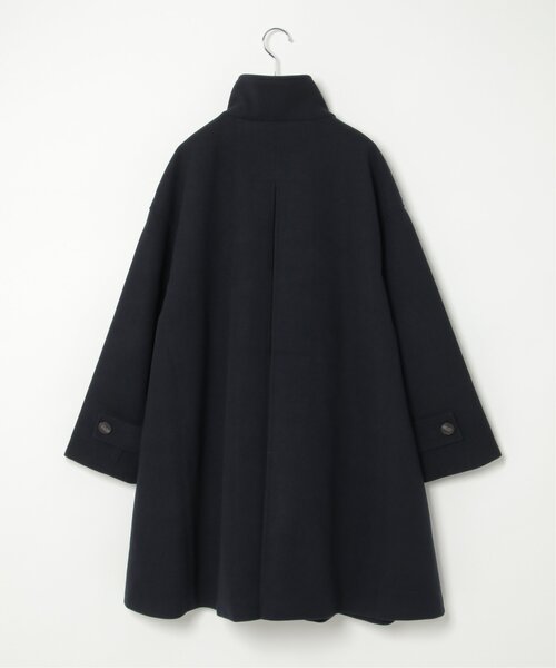 VENCEEXCHANGE（ヴァンスエクスチェンジ）の「スタンドカラーフェイクウールミドルフレアコート（ステンカラーコート・レディース・ブラック/グレー/ネイビー・FREE）」の20枚目の写真