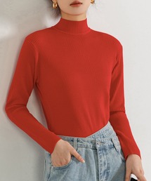DAY CLOSET | レディース タートルネックリブニットセータートップス 春秋冬(ニット/セーター)
