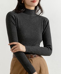 DAY CLOSET | レディース タートルネックリブニットセータートップス 春秋冬(ニット/セーター)