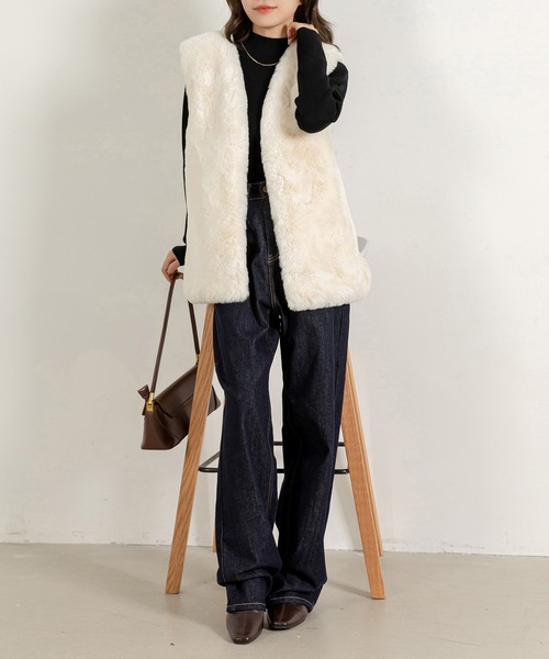 DAY CLOSET(デイ クローゼット)の「レディース タートルネックリブニットセータートップス 春秋冬(ニット/セーター・レディース・キャメル/ブラック/ベージュ/グリーン/ダークグレー/グレー/ネイビー/ワインレッド/ピンク/ホワイト/レッド/イエロー/オレンジ・FREE)」の20枚目の写真