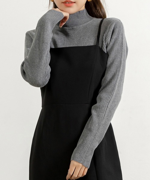 DAY CLOSET(デイ クローゼット)の「レディース タートルネックリブニットセータートップス 春秋冬(ニット/セーター・レディース・キャメル/ブラック/ベージュ/グリーン/ダークグレー/グレー/ネイビー/ワインレッド/ピンク/ホワイト/レッド/イエロー/オレンジ・FREE)」の22枚目の写真