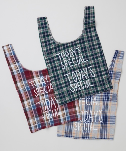 TODAY'S SPECIAL（トゥデイズスペシャル）の「【数量限定】【TODAY'S SPECIAL】チェックマルシェバッグ M/2204617000103 ,2204617000110 ,2204617000127（エコバッグ/サブバッグ・レディース・ベージュ系その他/レッド系その他/グリーン系その他・FREE）」の15枚目の写真