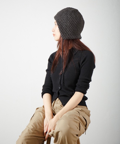 RACAL（ラカル）の「Ear-muff Reversible Knit Cap 耳当て付きリバーシブルニットキャップ（ニットキャップ/ビーニー・レディース・ブラウン系その他/ブラック系その他/ベージュ系その他/グレー系その他・FREE）」の18枚目の写真