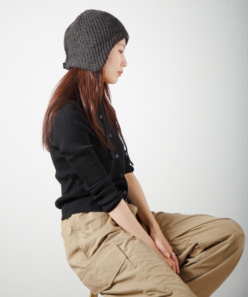 RACAL（ラカル）の「Ear-muff Reversible Knit Cap 耳当て付きリバーシブルニットキャップ（ニットキャップ/ビーニー・レディース・ブラウン系その他/ブラック系その他/ベージュ系その他/グレー系その他・FREE）」の20枚目の写真