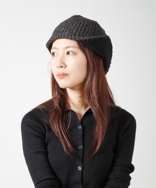 RACAL（ラカル）の「Ear-muff Reversible Knit Cap 耳当て付きリバーシブルニットキャップ（ニットキャップ/ビーニー・レディース・ブラウン系その他/ブラック系その他/ベージュ系その他/グレー系その他・FREE）」の22枚目の写真