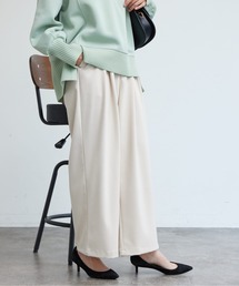 Chez toi | ポイントステッチ起毛ワイドパンツ(その他パンツ)