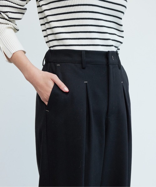 Chez toi(シェトワ)の「ポイントステッチ起毛ワイドパンツ(その他パンツ・レディース・グレー/ブラック/アイボリー・FREE)」の19枚目の写真