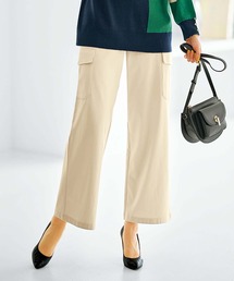 BELLUNA PLUS（ベルーナ）の「とろみ素材キレイ見えカーゴパンツ股下６０cm（カーゴパンツ）」