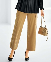 BELLUNA PLUS（ベルーナ）の「とろみ素材キレイ見えカーゴパンツ股下６０cm（カーゴパンツ）」