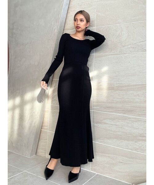 GYDA(ジェイダ)の「BITケーブルマーメイドニットスカート(スカート・レディース・アイボリー/ブラック・FREE)」の19枚目の写真