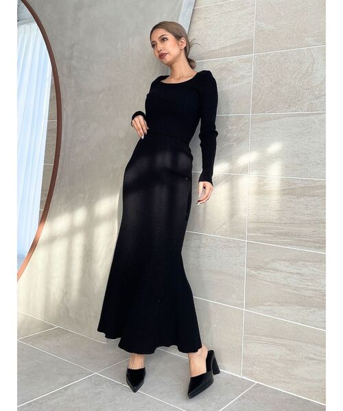 GYDA(ジェイダ)の「BITケーブルマーメイドニットスカート(スカート・レディース・アイボリー/ブラック・FREE)」の20枚目の写真