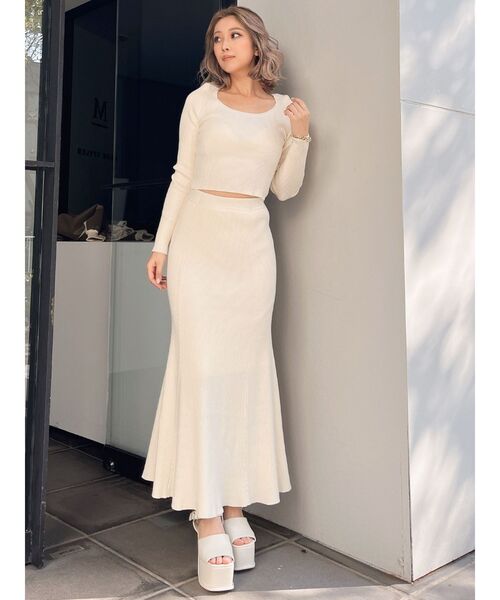 セール】BITケーブルマーメイドニットスカート（スカート）｜GYDA  