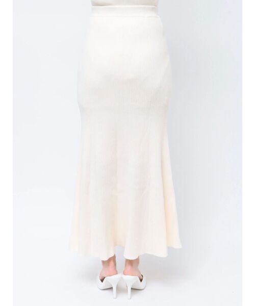 GYDA(ジェイダ)の「BITケーブルマーメイドニットスカート(スカート・レディース・アイボリー/ブラック・FREE)」の12枚目の写真