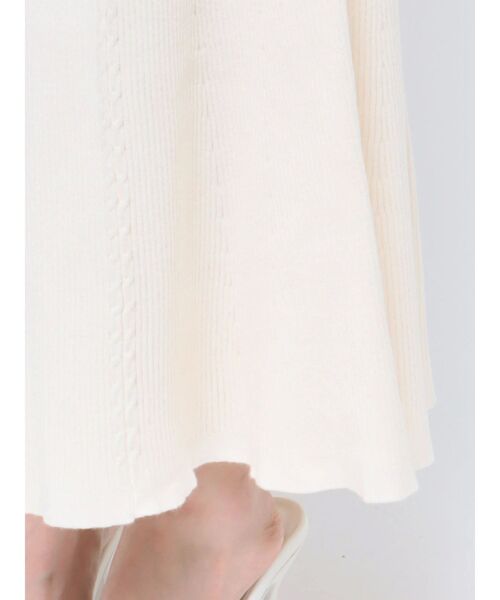 GYDA(ジェイダ)の「BITケーブルマーメイドニットスカート(スカート・レディース・アイボリー/ブラック・FREE)」の14枚目の写真