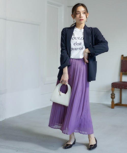 nissen(ニッセン)の「ダブルブレストジャケット(テーラードジャケット・レディース・ネイビー/ベージュ・S/M/L/LL)」の3枚目の写真