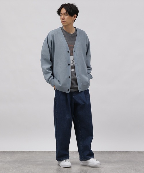 LAKOLE(ラコレ)の「ピグメントバンドロンT / 996743(Tシャツ/カットソー・メンズ・チャコールグレー/ブルー/ピンク・MEDIUM/LARGE/X-LARGE)」の4枚目の写真