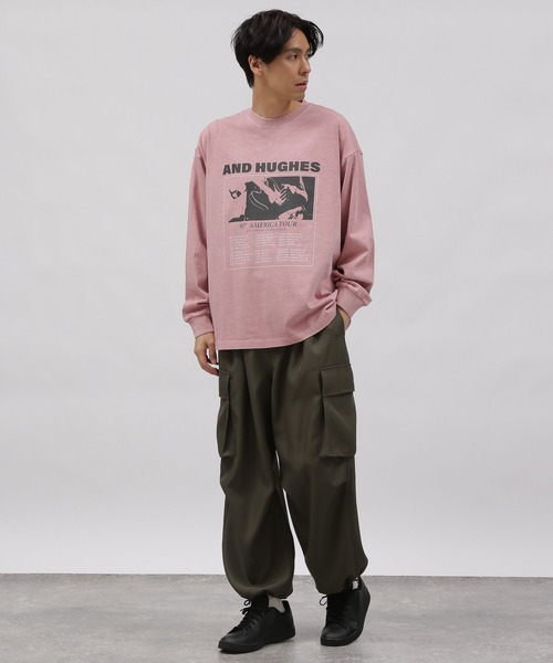 LAKOLE(ラコレ)の「ピグメントバンドロンT / 996743(Tシャツ/カットソー・メンズ・チャコールグレー/ブルー/ピンク・MEDIUM/LARGE/X-LARGE)」の6枚目の写真