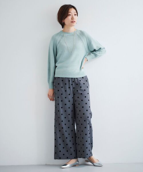 le.coeur blanc(ルクールブラン)の「ドットワイドパンツ(その他パンツ・レディース・ブラック系その他/グレー系その他・38/36)」の12枚目の写真