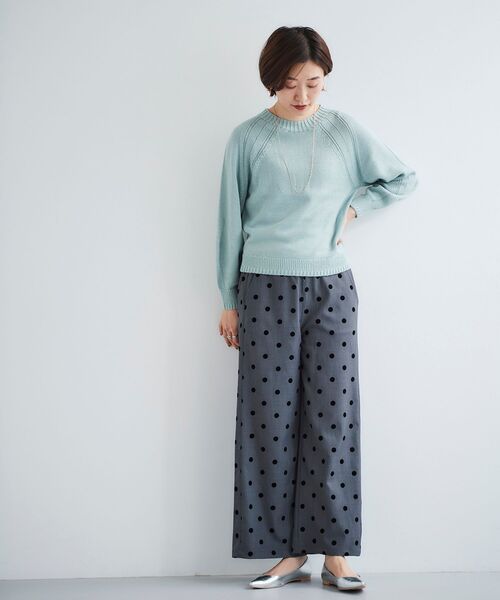le.coeur blanc(ルクールブラン)の「ドットワイドパンツ(その他パンツ・レディース・ブラック系その他/グレー系その他・38/36)」の13枚目の写真
