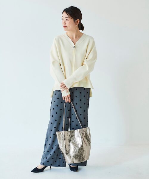 le.coeur blanc(ルクールブラン)の「ドットワイドパンツ(その他パンツ・レディース・ブラック系その他/グレー系その他・38/36)」の20枚目の写真